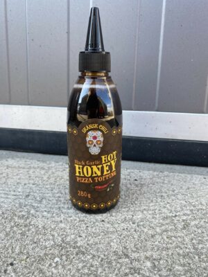 Black Garlic Hot Honey Pizza Topping